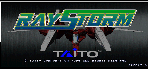Ray Storm (Ver 2.06A) Title Screen